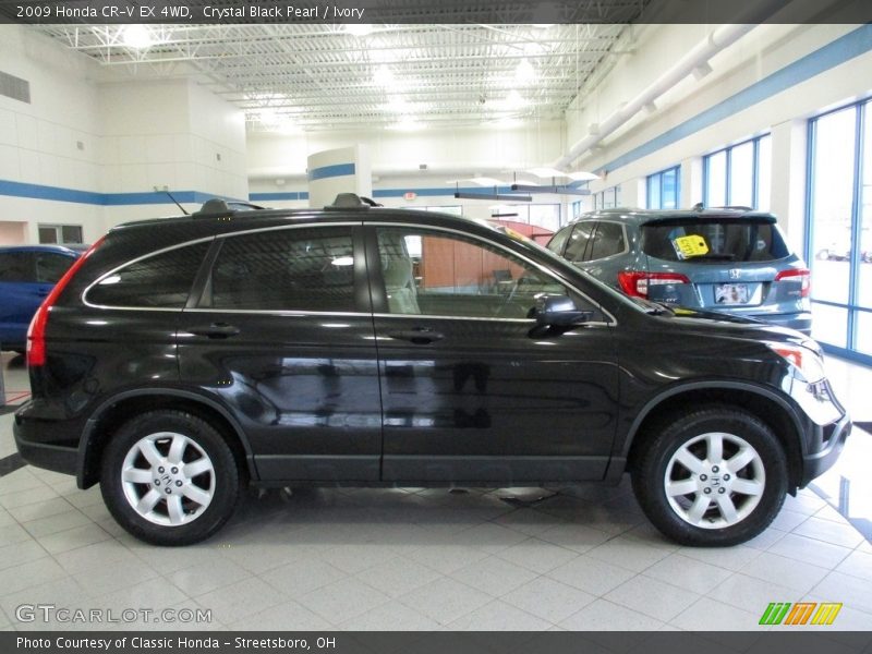 Crystal Black Pearl / Ivory 2009 Honda CR-V EX 4WD
