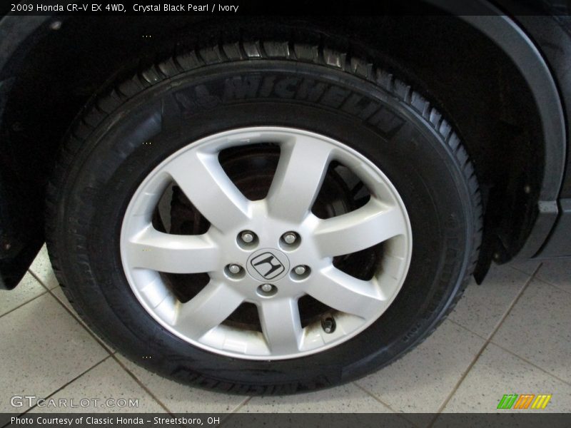 Crystal Black Pearl / Ivory 2009 Honda CR-V EX 4WD