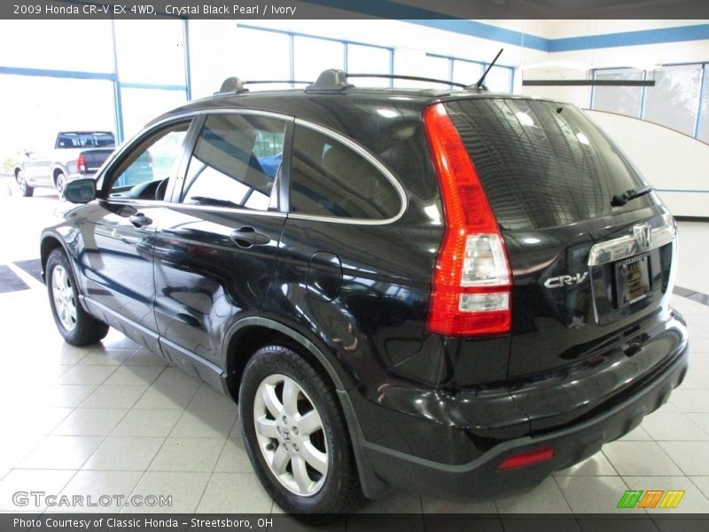 Crystal Black Pearl / Ivory 2009 Honda CR-V EX 4WD