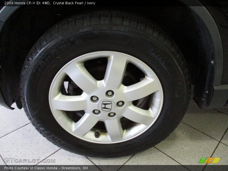Crystal Black Pearl / Ivory 2009 Honda CR-V EX 4WD