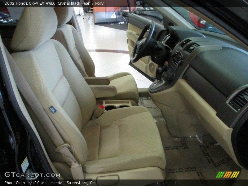 Crystal Black Pearl / Ivory 2009 Honda CR-V EX 4WD