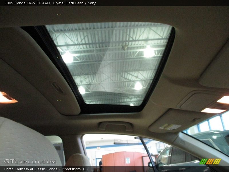 Crystal Black Pearl / Ivory 2009 Honda CR-V EX 4WD