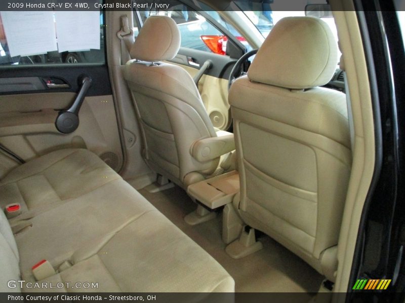 Crystal Black Pearl / Ivory 2009 Honda CR-V EX 4WD