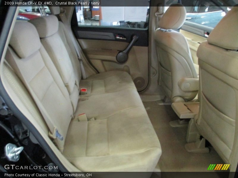 Crystal Black Pearl / Ivory 2009 Honda CR-V EX 4WD