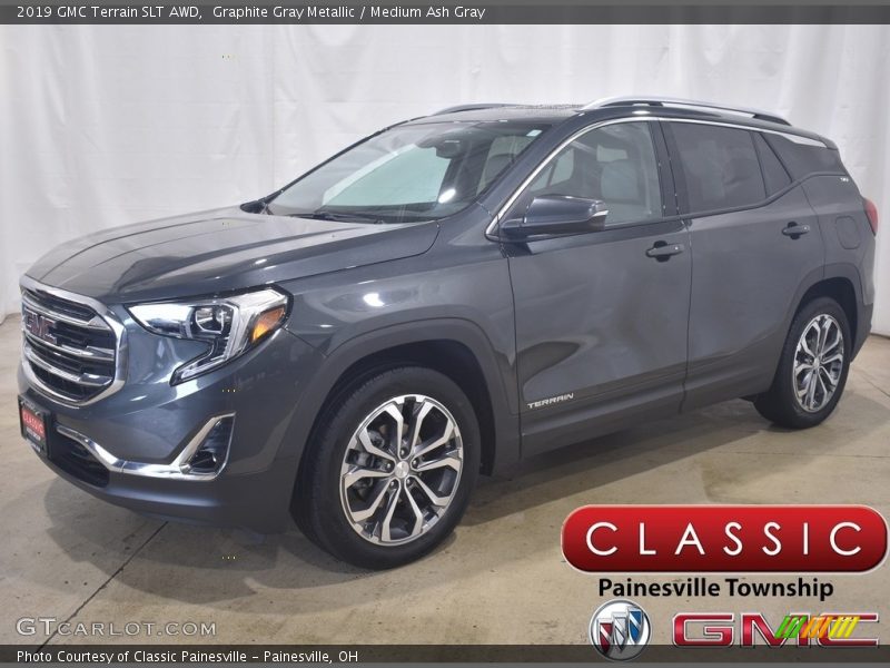 Graphite Gray Metallic / Medium Ash Gray 2019 GMC Terrain SLT AWD