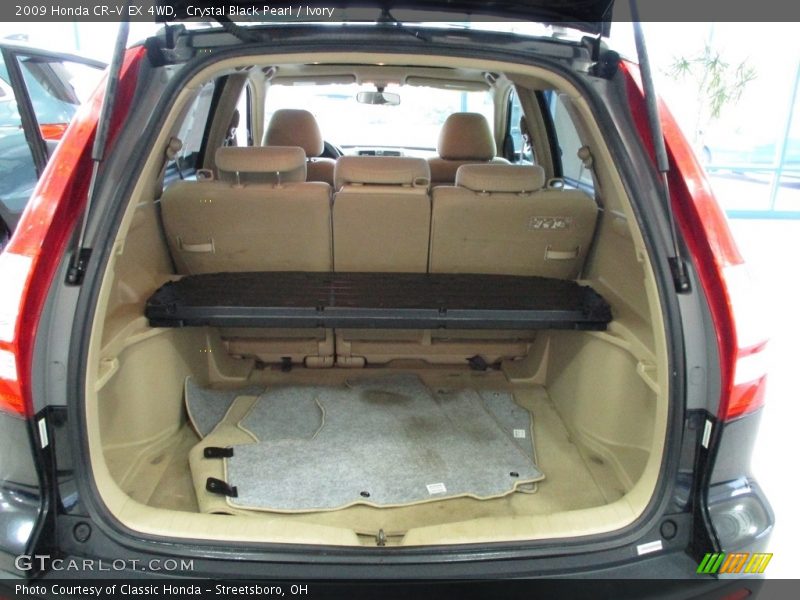 Crystal Black Pearl / Ivory 2009 Honda CR-V EX 4WD
