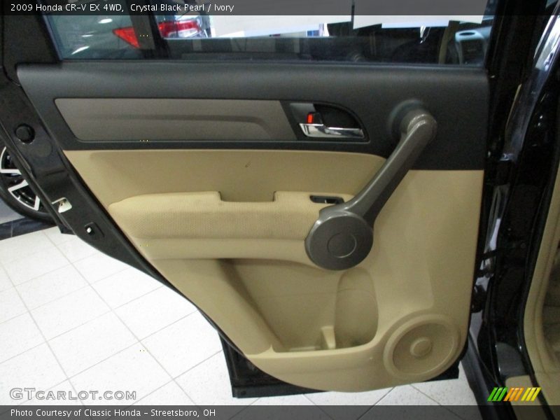Crystal Black Pearl / Ivory 2009 Honda CR-V EX 4WD