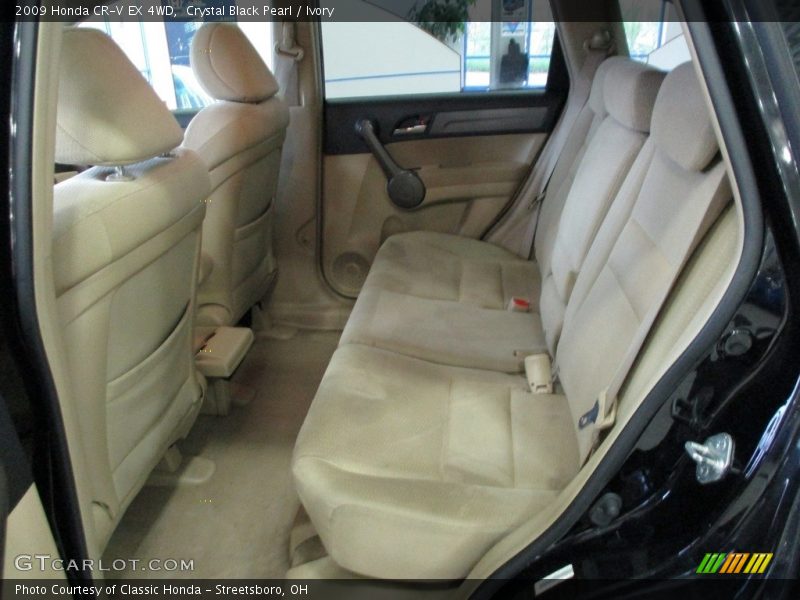 Crystal Black Pearl / Ivory 2009 Honda CR-V EX 4WD