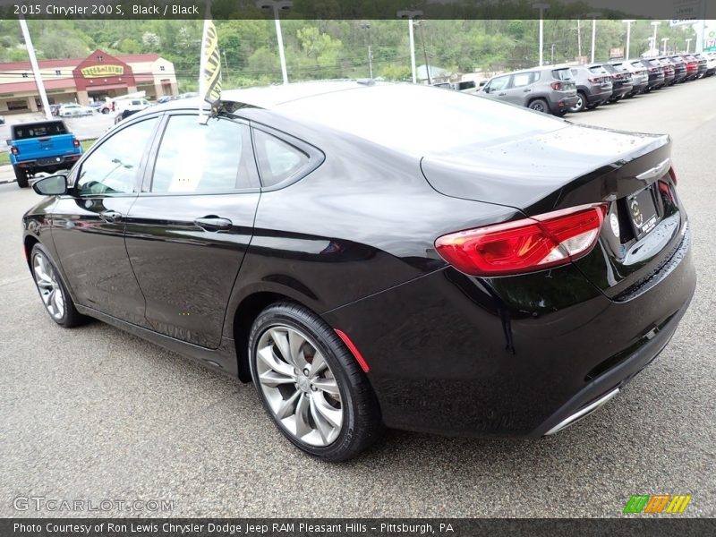 Black / Black 2015 Chrysler 200 S