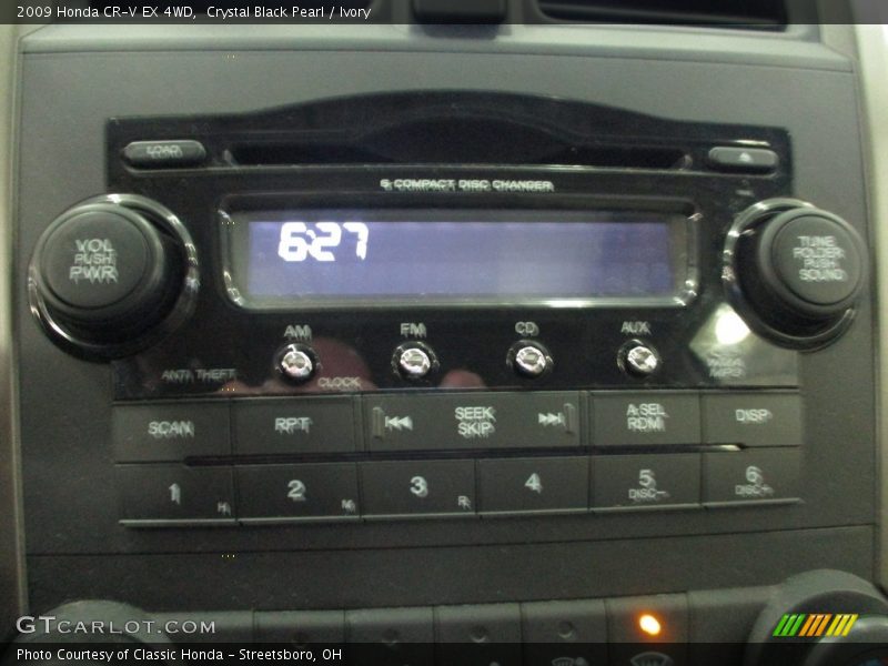 Crystal Black Pearl / Ivory 2009 Honda CR-V EX 4WD