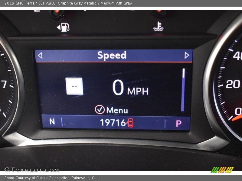 Graphite Gray Metallic / Medium Ash Gray 2019 GMC Terrain SLT AWD