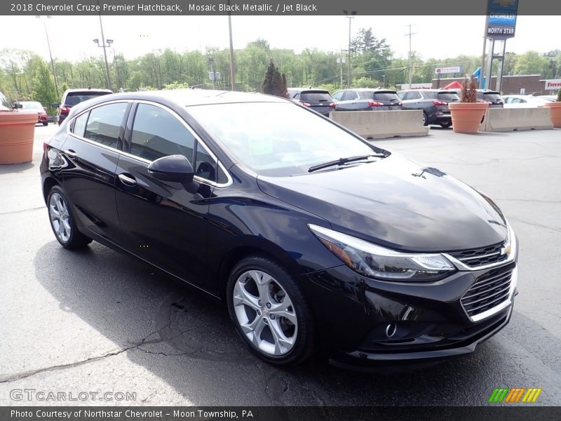 Mosaic Black Metallic / Jet Black 2018 Chevrolet Cruze Premier Hatchback
