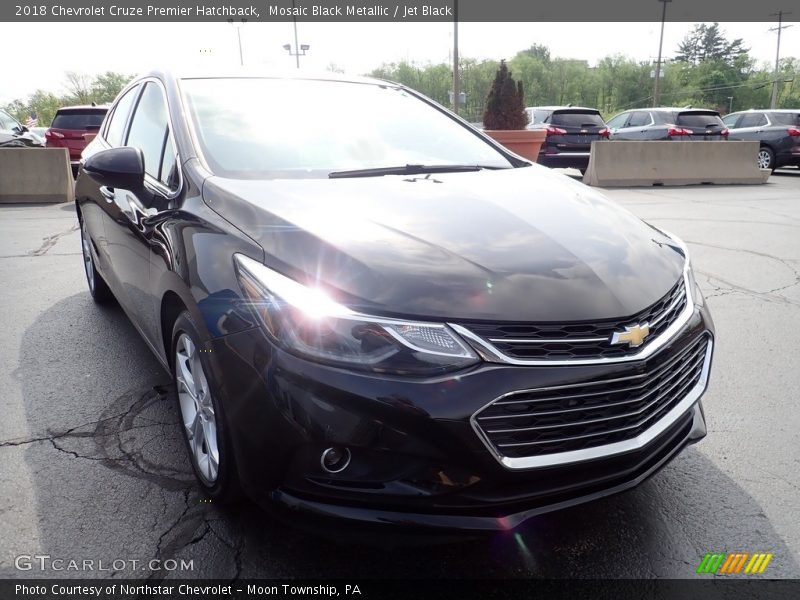 Mosaic Black Metallic / Jet Black 2018 Chevrolet Cruze Premier Hatchback