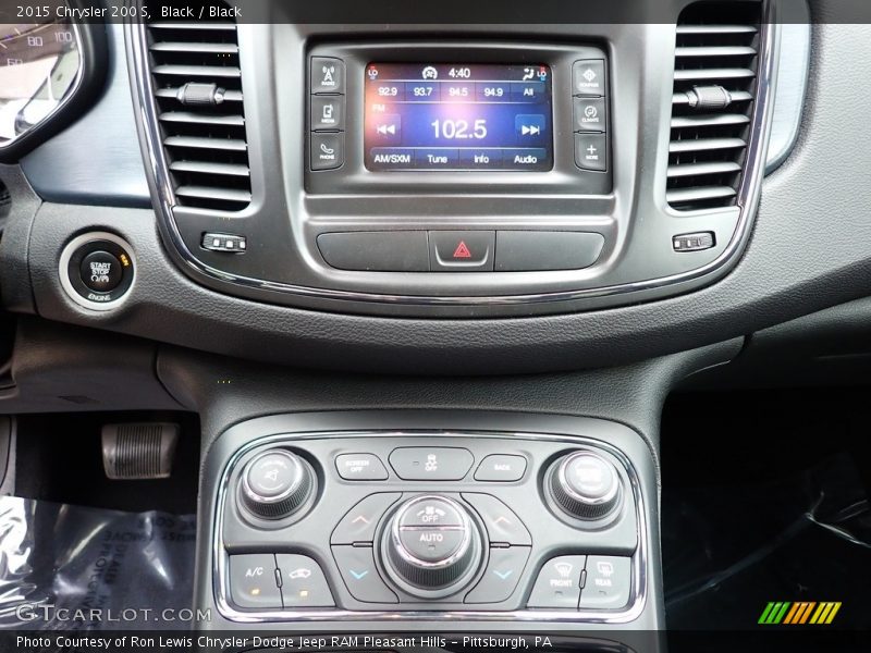 Black / Black 2015 Chrysler 200 S