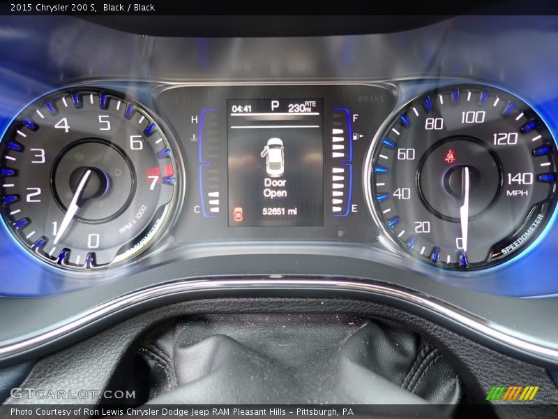 Black / Black 2015 Chrysler 200 S