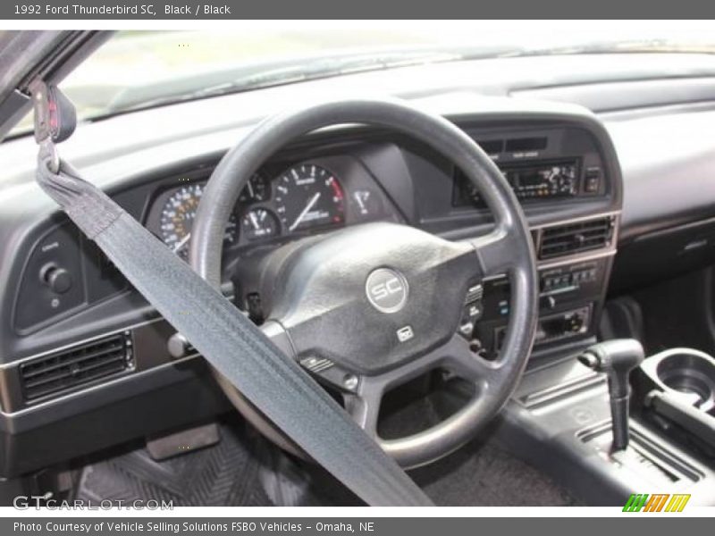Black / Black 1992 Ford Thunderbird SC