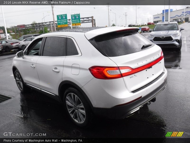 White Platinum / Cappuccino 2016 Lincoln MKX Reserve AWD