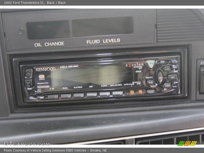 Black / Black 1992 Ford Thunderbird SC