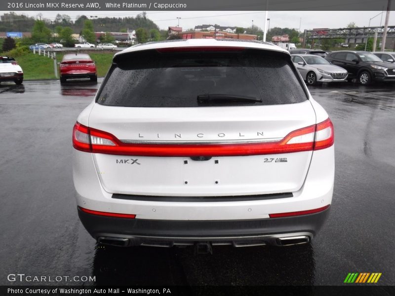 White Platinum / Cappuccino 2016 Lincoln MKX Reserve AWD