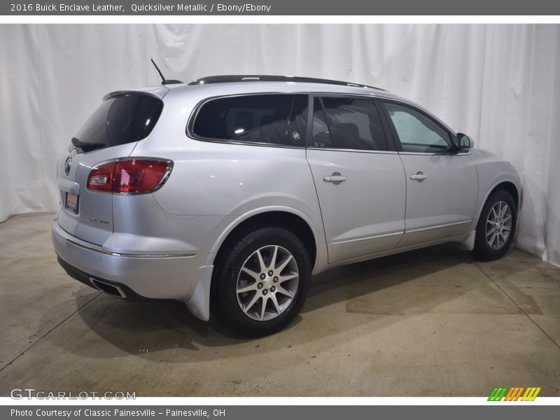 Quicksilver Metallic / Ebony/Ebony 2016 Buick Enclave Leather