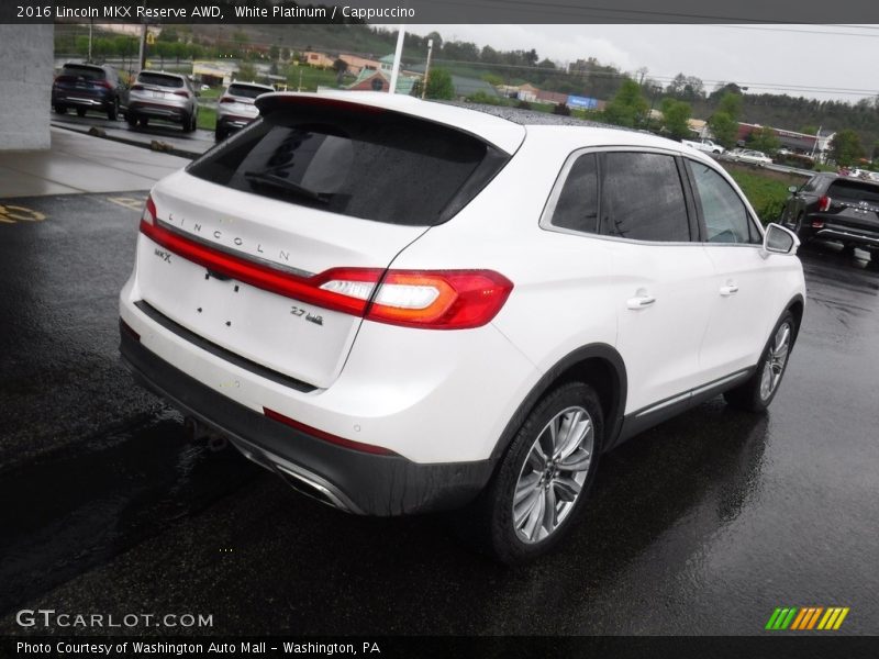 White Platinum / Cappuccino 2016 Lincoln MKX Reserve AWD