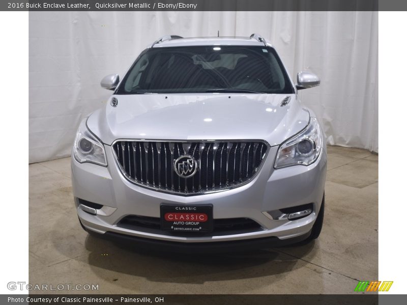 Quicksilver Metallic / Ebony/Ebony 2016 Buick Enclave Leather