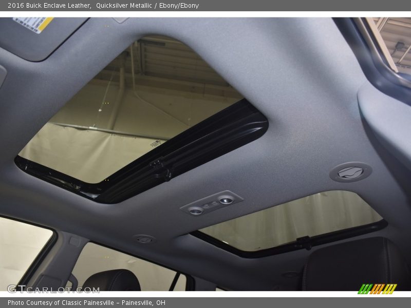 Quicksilver Metallic / Ebony/Ebony 2016 Buick Enclave Leather