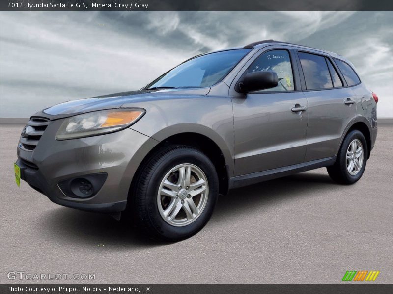 Mineral Gray / Gray 2012 Hyundai Santa Fe GLS