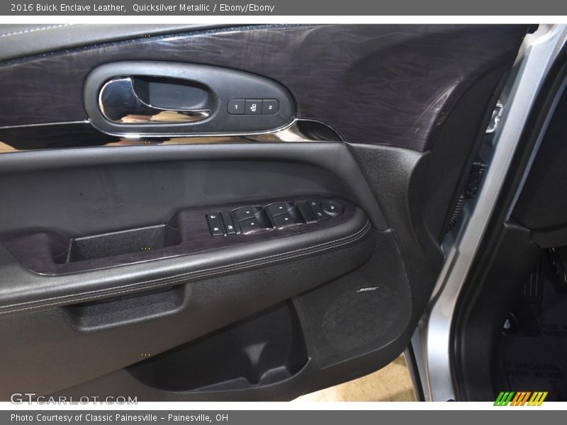 Quicksilver Metallic / Ebony/Ebony 2016 Buick Enclave Leather