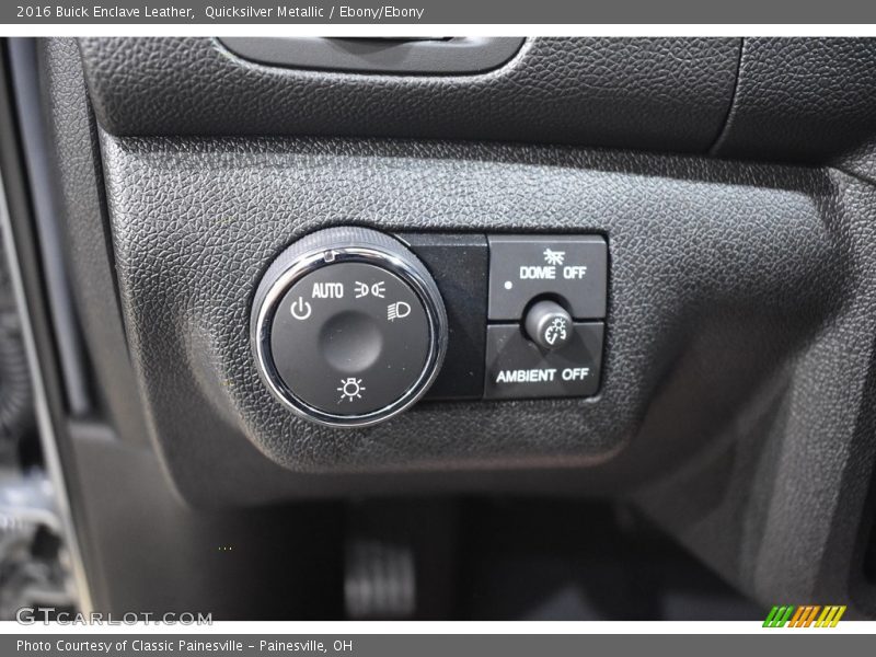 Quicksilver Metallic / Ebony/Ebony 2016 Buick Enclave Leather
