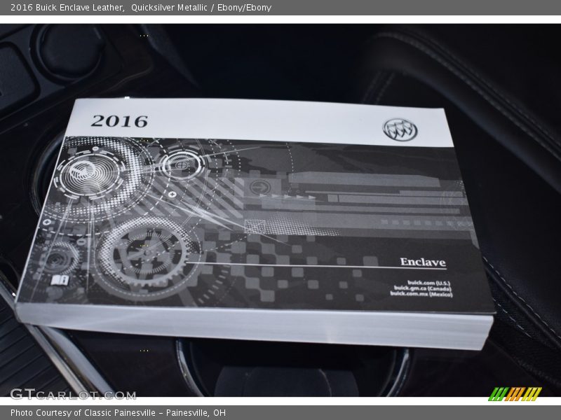 Quicksilver Metallic / Ebony/Ebony 2016 Buick Enclave Leather