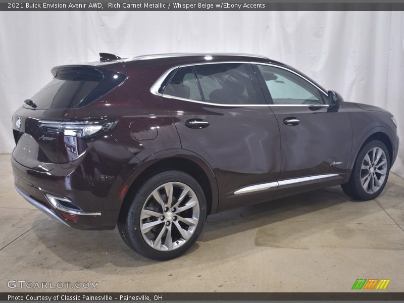 Rich Garnet Metallic / Whisper Beige w/Ebony Accents 2021 Buick Envision Avenir AWD