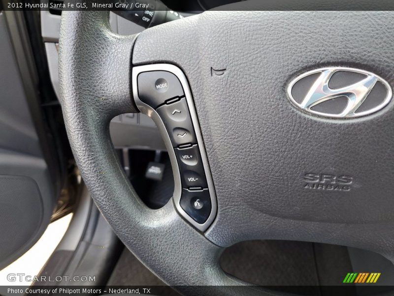 Mineral Gray / Gray 2012 Hyundai Santa Fe GLS