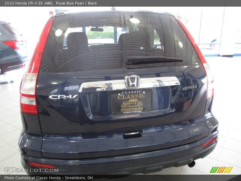 Royal Blue Pearl / Black 2010 Honda CR-V EX AWD