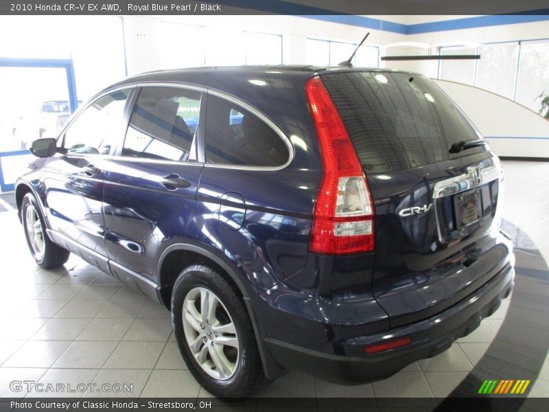 Royal Blue Pearl / Black 2010 Honda CR-V EX AWD