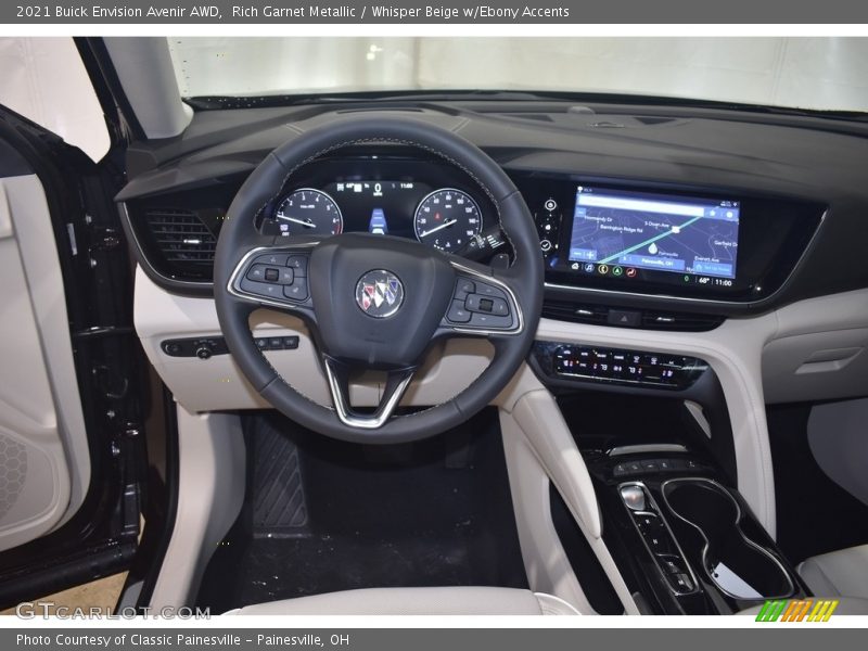 Rich Garnet Metallic / Whisper Beige w/Ebony Accents 2021 Buick Envision Avenir AWD