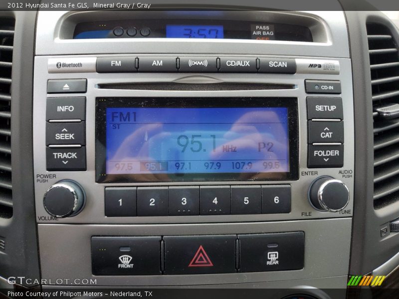 Mineral Gray / Gray 2012 Hyundai Santa Fe GLS