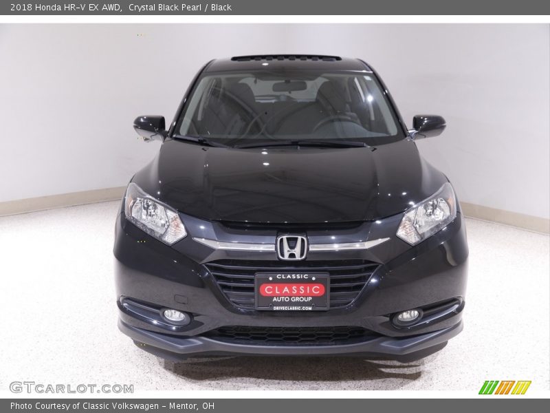 Crystal Black Pearl / Black 2018 Honda HR-V EX AWD