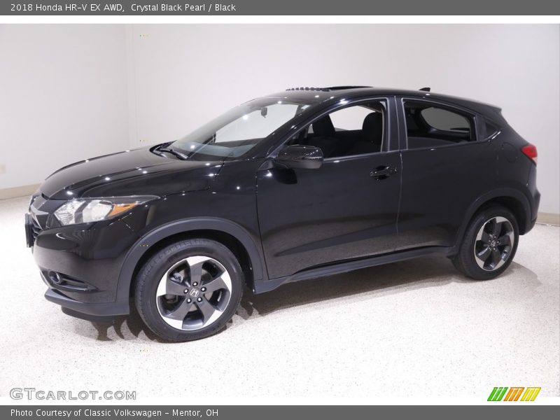 Crystal Black Pearl / Black 2018 Honda HR-V EX AWD