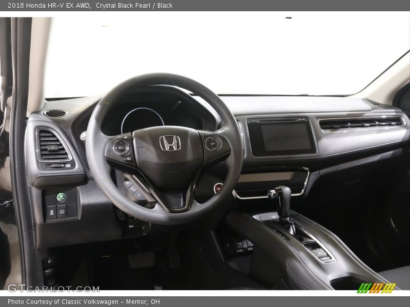 Crystal Black Pearl / Black 2018 Honda HR-V EX AWD