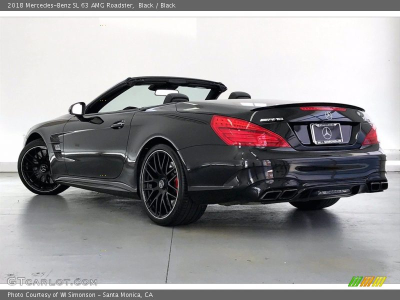 Black / Black 2018 Mercedes-Benz SL 63 AMG Roadster