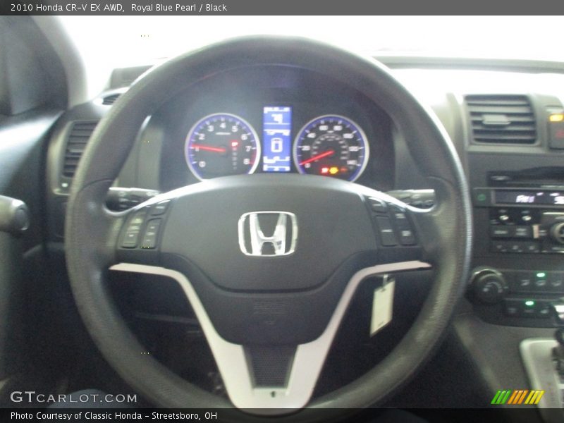 Royal Blue Pearl / Black 2010 Honda CR-V EX AWD