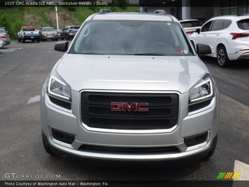 Quicksilver Metallic / Ebony 2015 GMC Acadia SLE AWD