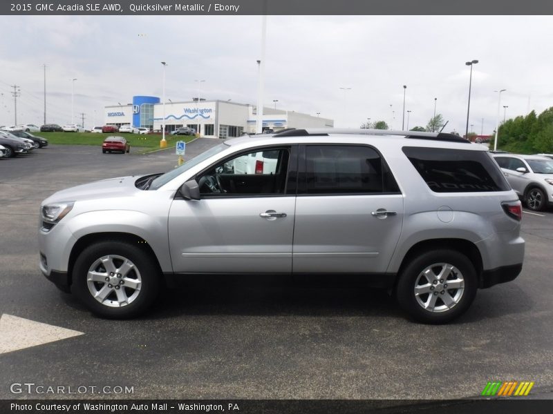 Quicksilver Metallic / Ebony 2015 GMC Acadia SLE AWD