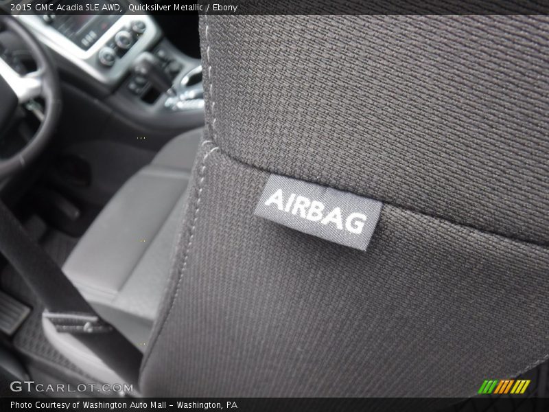 Quicksilver Metallic / Ebony 2015 GMC Acadia SLE AWD