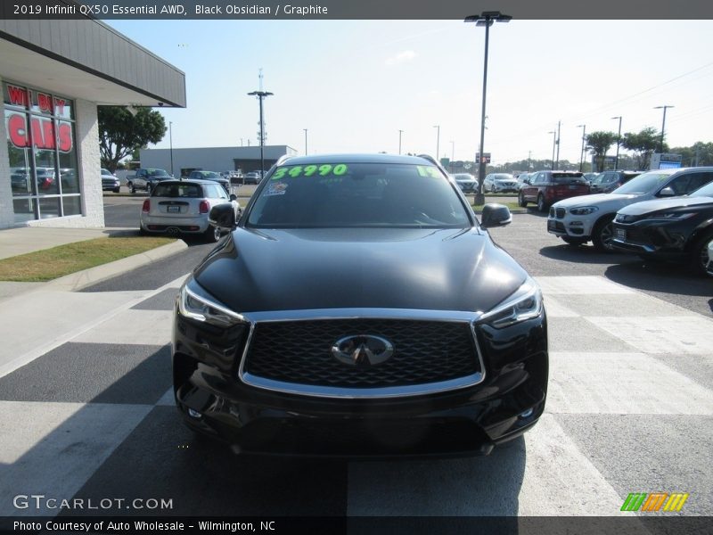 Black Obsidian / Graphite 2019 Infiniti QX50 Essential AWD