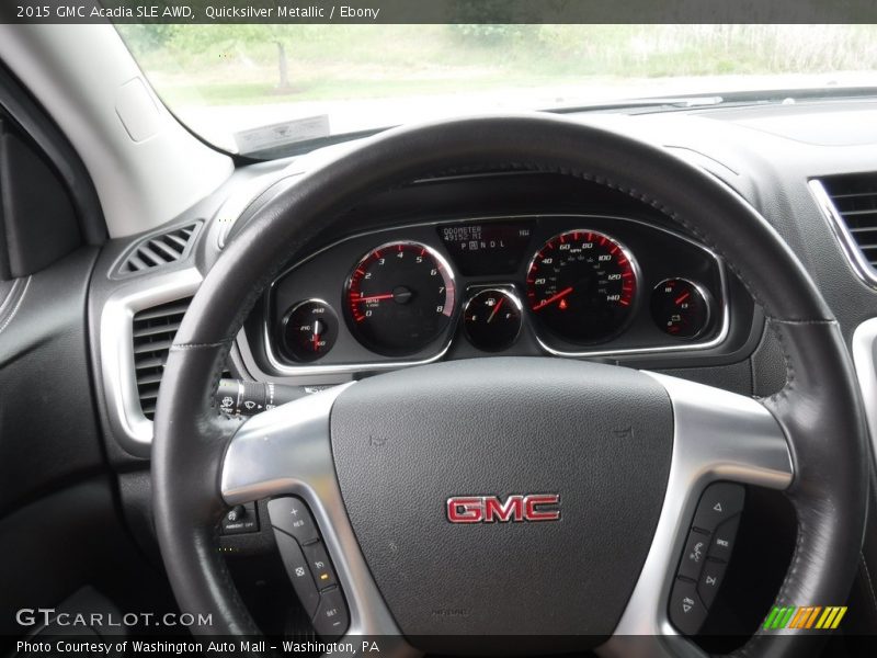 Quicksilver Metallic / Ebony 2015 GMC Acadia SLE AWD