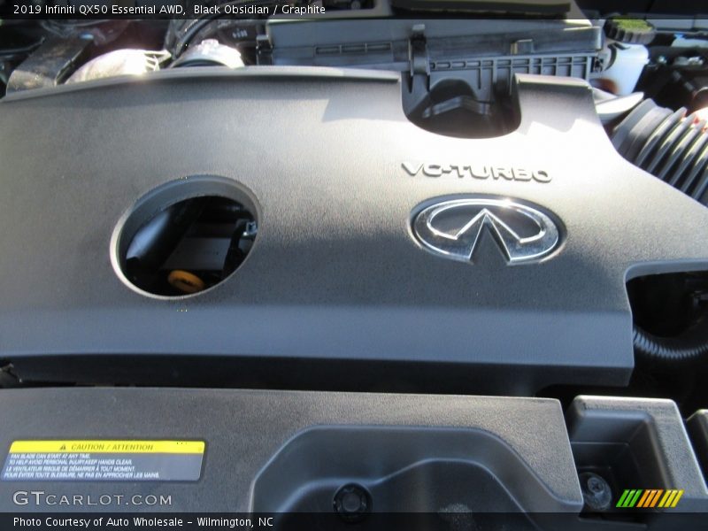 Black Obsidian / Graphite 2019 Infiniti QX50 Essential AWD