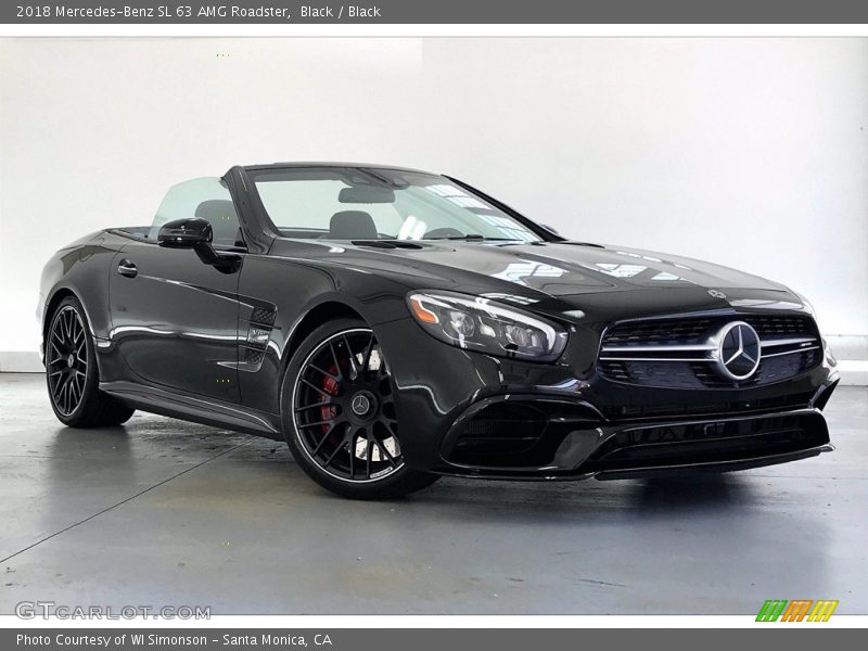 Black / Black 2018 Mercedes-Benz SL 63 AMG Roadster