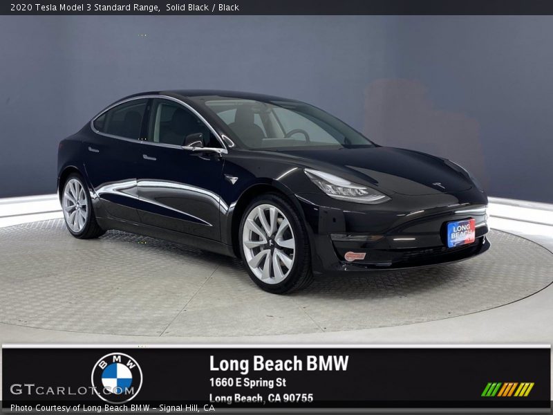 Solid Black / Black 2020 Tesla Model 3 Standard Range